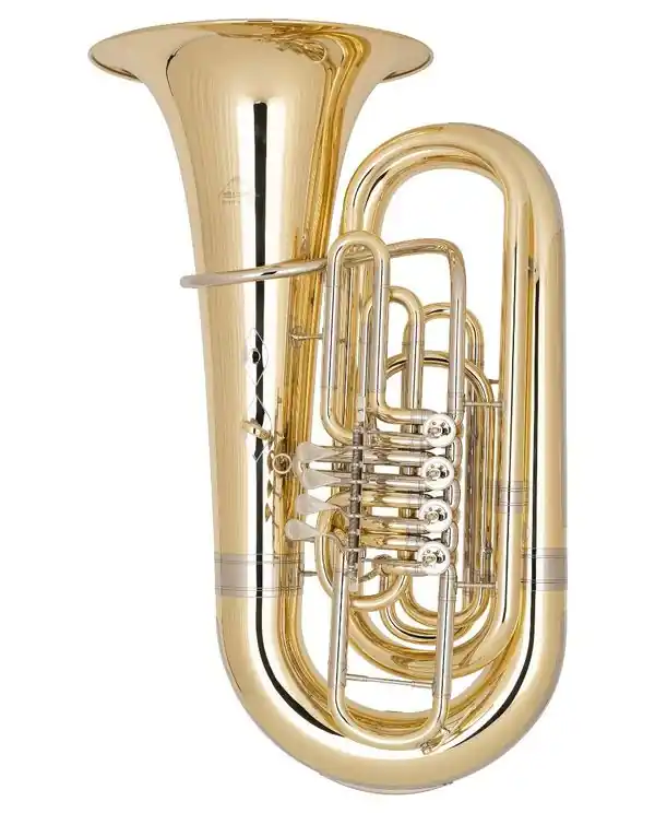MIRAPHONE 494 "HAGEN" TUBA 3/4 SIB 4 PALETTES CUIVRE JAUNE +Housse Prix Réduit