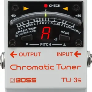 Réduction BOSS TU-3S PEDALE ACCORDEUR COMPACT POUR GUITARE