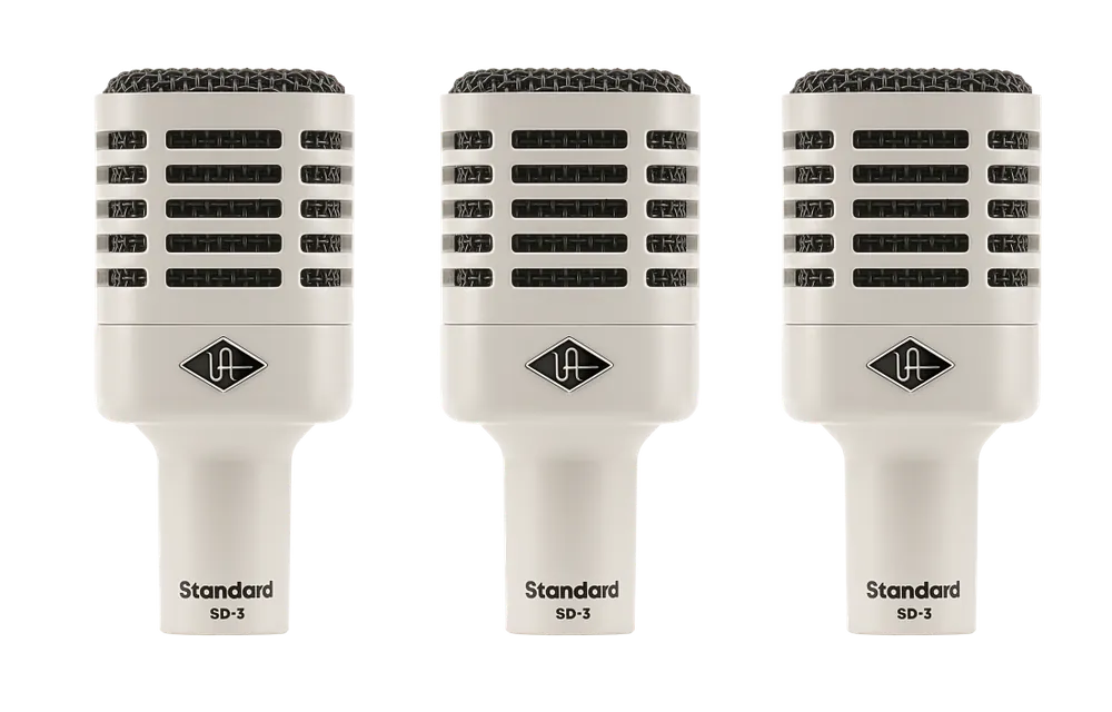 Universal Audio SD-3 Dynamic Microphone with Hemisphere Modeling - 3-Pack Nouveauté