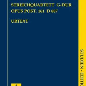 Must-Have G. Henle Verlag String Quartet in G Major, Op. post. 161 D 887 - Schubert/Voss - Study Score