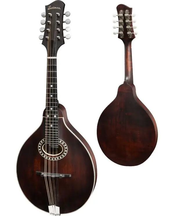 EASTMAN MD304 MANDOLINE A-STYLE ROSACE OVALE SATIN FINISH Remise
