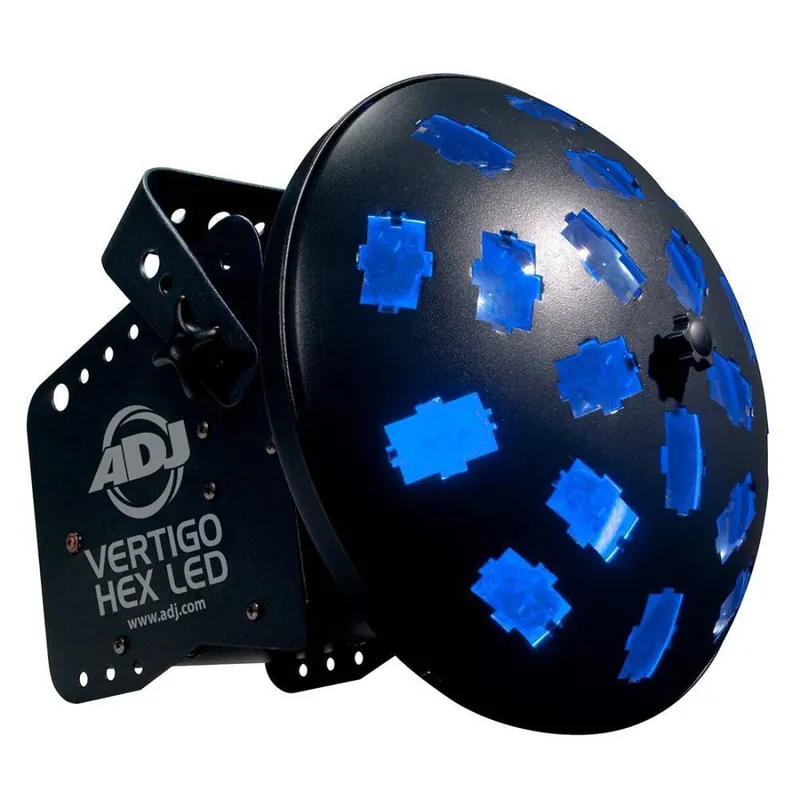 Réduction ADJ Vertigo Hex LED 12W 6-in-1 RGBCAW Moving/Strobe Light