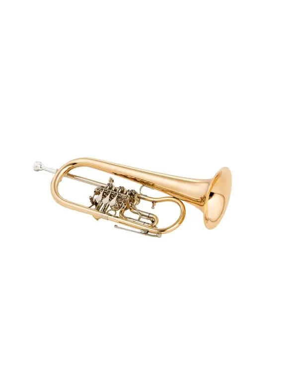 MTP 212 BUGLE A PALETTE CUIVRE ROSE VERNI - avec étui et embouchure Meilleur Prix