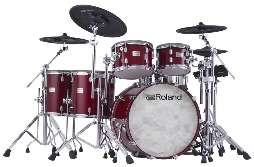 Roland VAD716 V-Drums Acoustic Design 6-Piece Electronic Drumkit - Gloss Cherry Satisfait Ou Remboursé