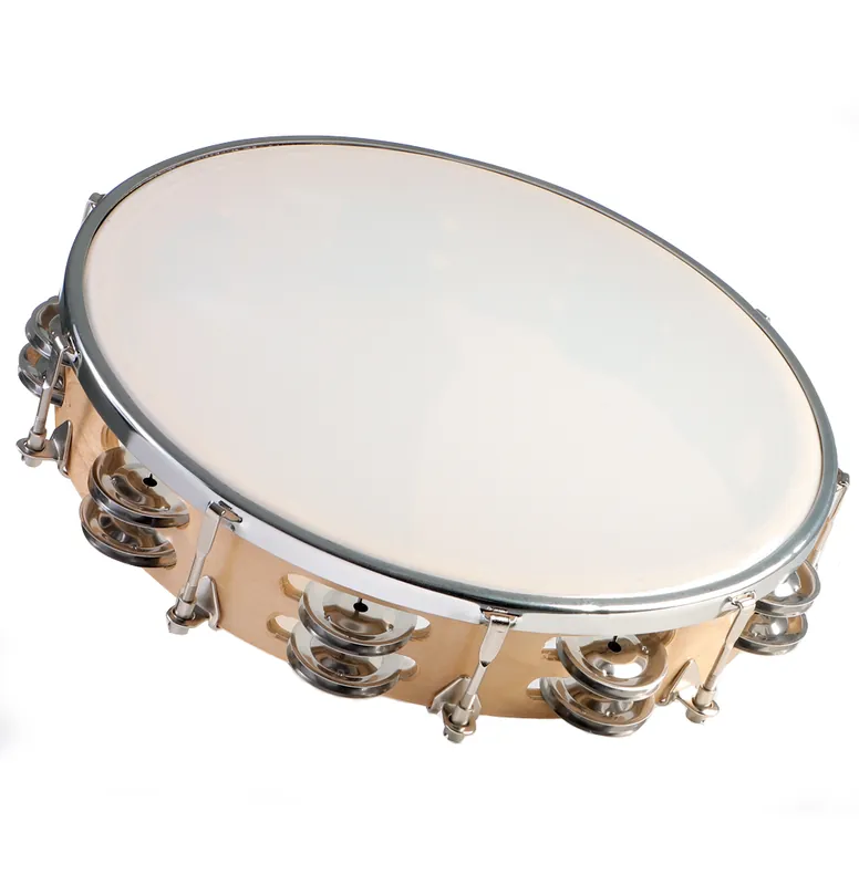 Offre Spéciale Granite Percussion 10-inch Wood Frame Tambourine with Synthetic Head