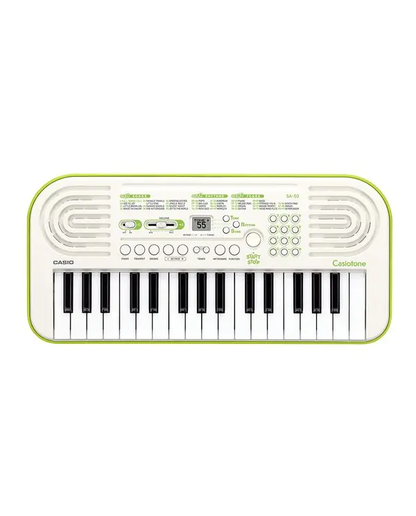 Remise CASIO SA-50 MINI-CLAVIER PORTABLE BLANC ET VERT