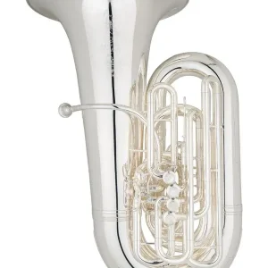 Expédié Aujourd'hui EASTMAN EBC836S TUBA EN UT 6/4 ARGENTÉ 4 PISTONS + 1 PALETTE