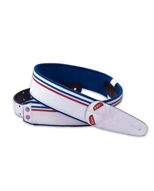 RIGHTON STRAPS RACE-WH COURROIE GUITARE CUIR VEGAN BLANCHE Prix Choc
