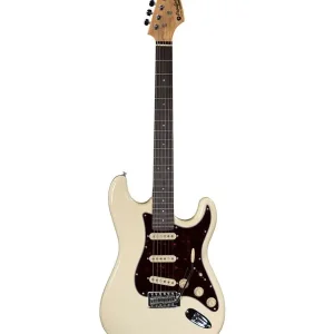 Acheter En Ligne PRODIPE GUITARS ST80 RA VW GUITARE ELECTRIQUE STRATO VINTAGE WHITE