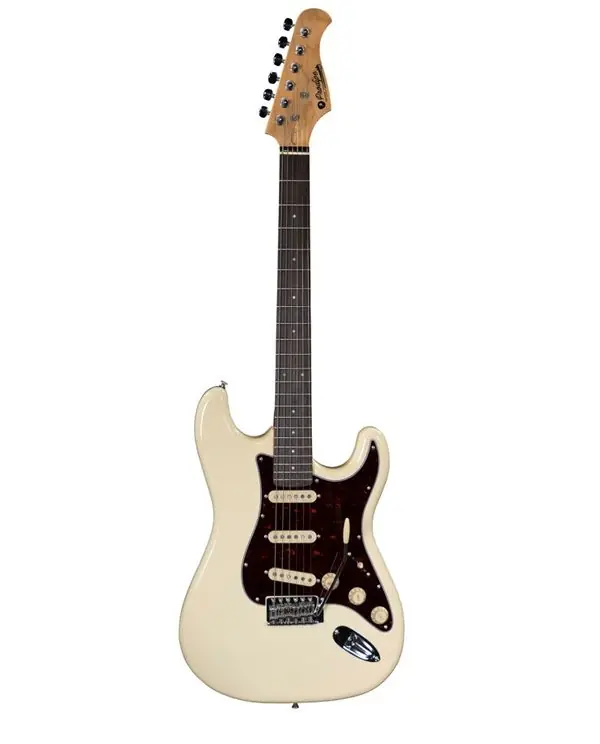 Acheter En Ligne PRODIPE GUITARS ST80 RA VW GUITARE ELECTRIQUE STRATO VINTAGE WHITE