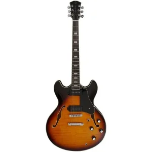 Nouvelle Collection LARRY CARLTON H7V VS EN GUITARE ELECTRIQUE HOLLOW BODY SUNBURST