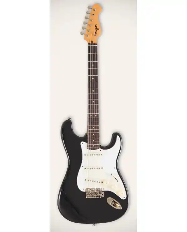 Produit De Marque MAYBACH STRADOVARI S61 GUITARE ELECTRIQUE NOIR AGED AVEC GUARD