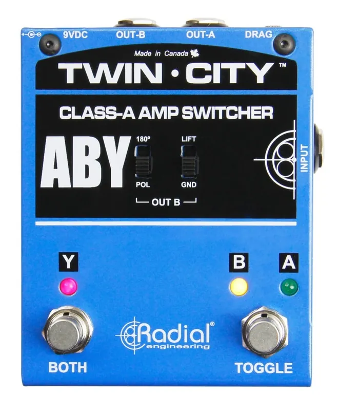 Dernier Modèle Radial Twin-City ABY Amp Switcher