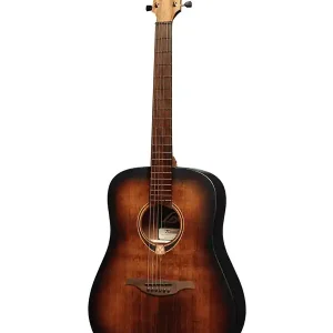 Bon Plan LAG T70D-B&B "TRAMONTANE" GUITARE FOLK DREADNOUGHT BLACK & BROWN