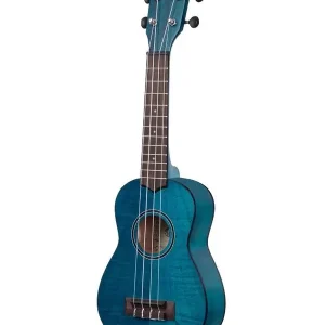 Meilleur Prix KALA KA-SEMB UKULELE SOPRANO ACAJOU EXOTIQUE TRANSPARENT BLUE