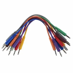 Haute Qualité HOSA CMM-815 CABLES DE PATCH TS - 15cm ( 8PCS)