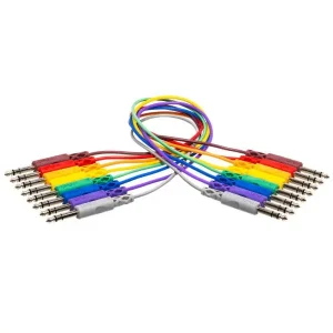 HOSA CSS-830 CABLES DE PATCH TRS - 6.35mm - 30cm (8PCS) Meilleur Prix