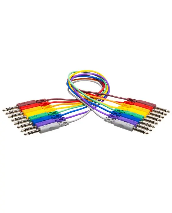 HOSA CSS-830 CABLES DE PATCH TRS - 6.35mm - 30cm (8PCS) Meilleur Prix