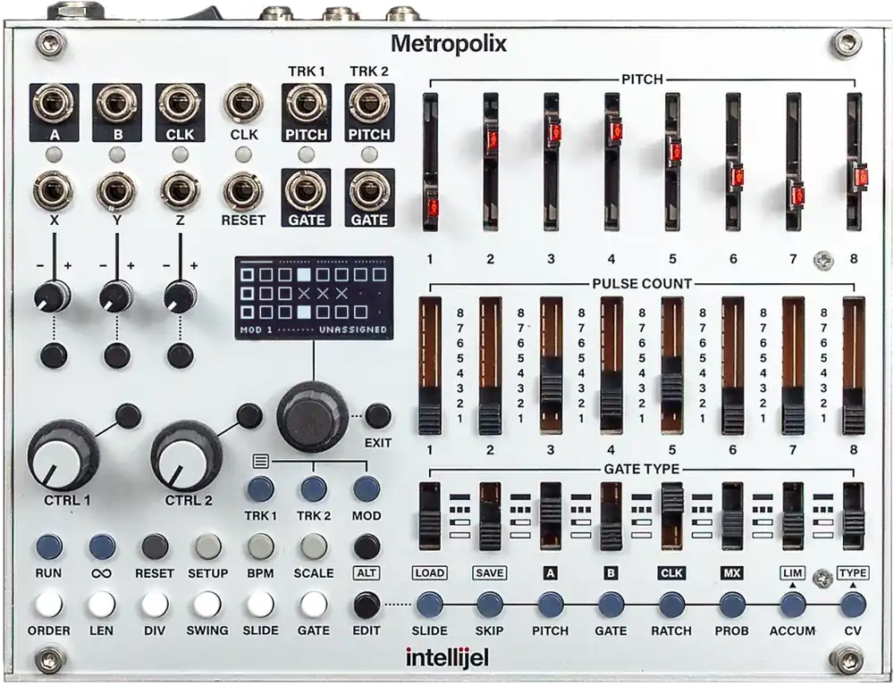 Intellijel Metropolix Solo Desktop Multi-Track Performance MIDI/CV Sequencer Acheter Direct