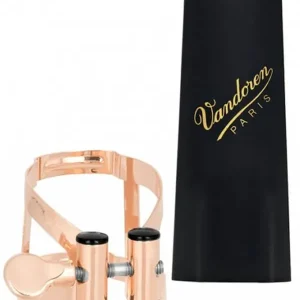 VANDOREN LC59PGP LIGATURE M/O PLAQUE OR ROSE SAXO BARYTON+C.BEC PLAST Réduction