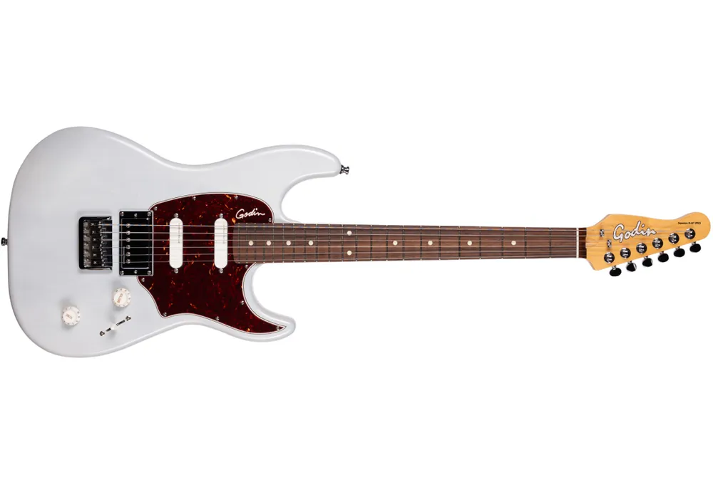 Remise Godin Guitars Session R-HT Pro Electric Guitar with Gigbag - Carbon White
