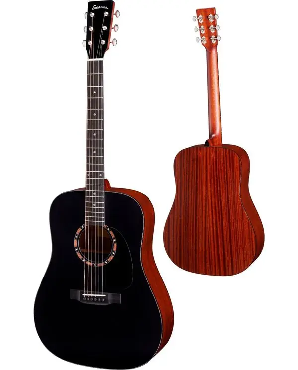 EASTMAN E2D-BK "DREADNOUGHT" GUITARE FOLK NOIRE Commander Vite