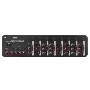 KORG NANOKONTROL2-BK SURFACE DE CONTROLE USB 8 FADER & 8 POTEN. NOIR Meilleur Prix