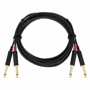 CORDIAL CFU3PC CABLE 2 JACKS MONO / 2 RCA - 3m Offre Du Jour