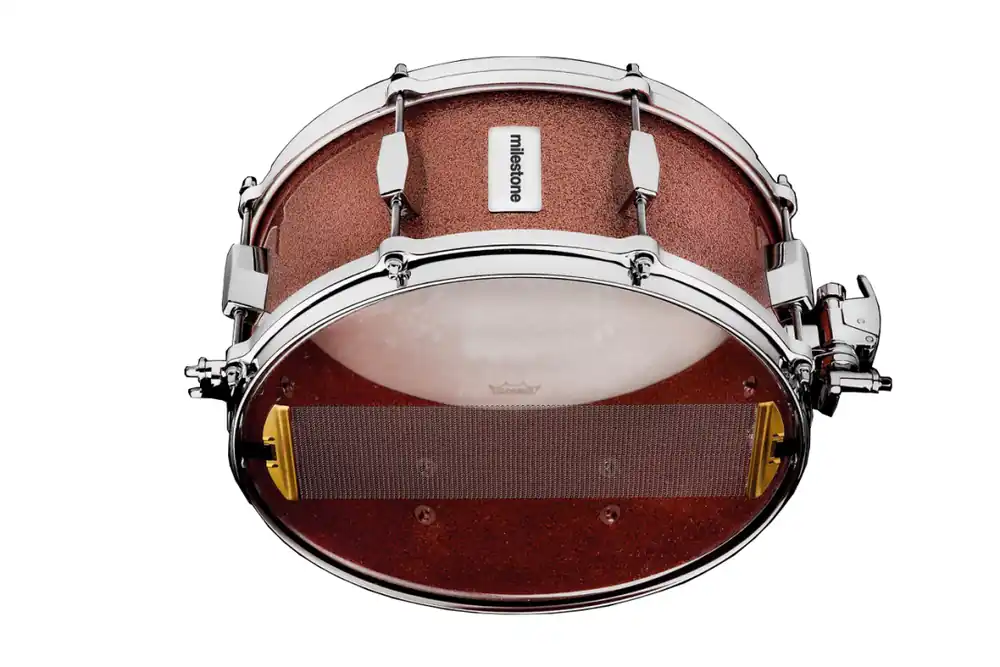 Dunnett Milestone 14x6.5‘‘ Fiberglass Snare Drum - Copper Sparkle Remise