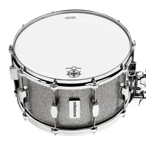 Commander Vite Dunnett Milestone 14x8‘‘ Fiberglass Snare Drum - Silver Sparkle