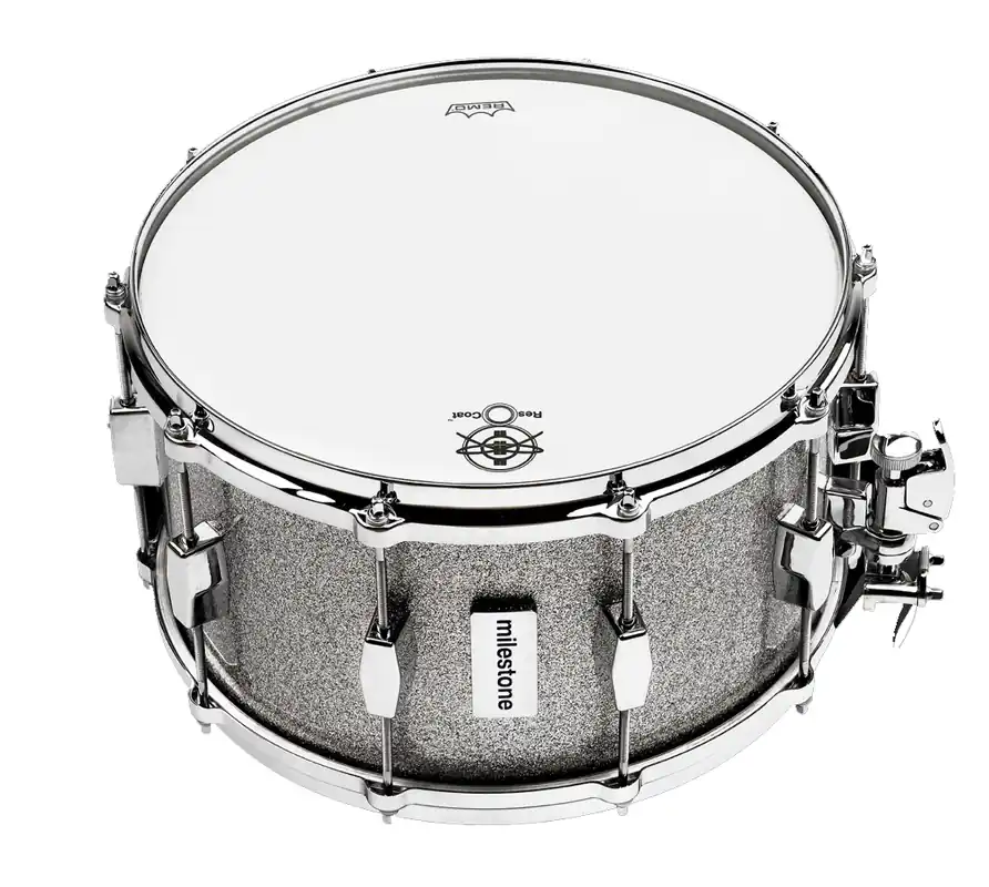 Commander Vite Dunnett Milestone 14x8‘‘ Fiberglass Snare Drum - Silver Sparkle