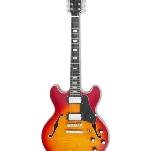 Remise LARRY CARLTON H7V CS GUITARE ELECTRIQUE HOLLOW BODY CHERRY SUNBURST