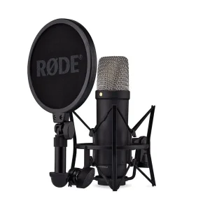 Livraison Express RODE NT1 GEN5 BK MICRO STUDIO NOIR AVEC SUSPENSION & ACCESSOIRES