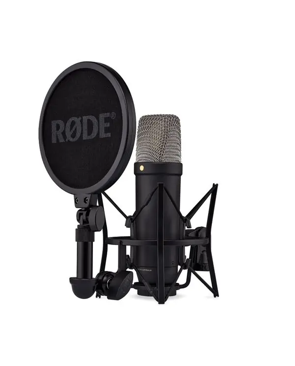Livraison Express RODE NT1 GEN5 BK MICRO STUDIO NOIR AVEC SUSPENSION & ACCESSOIRES