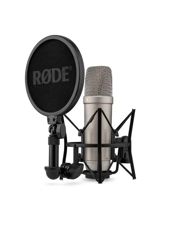RODE NT1 GEN5 SV MICRO STUDIO SILVER AVEC SUSPENSION & ACCESSOIRES Offre Spéciale