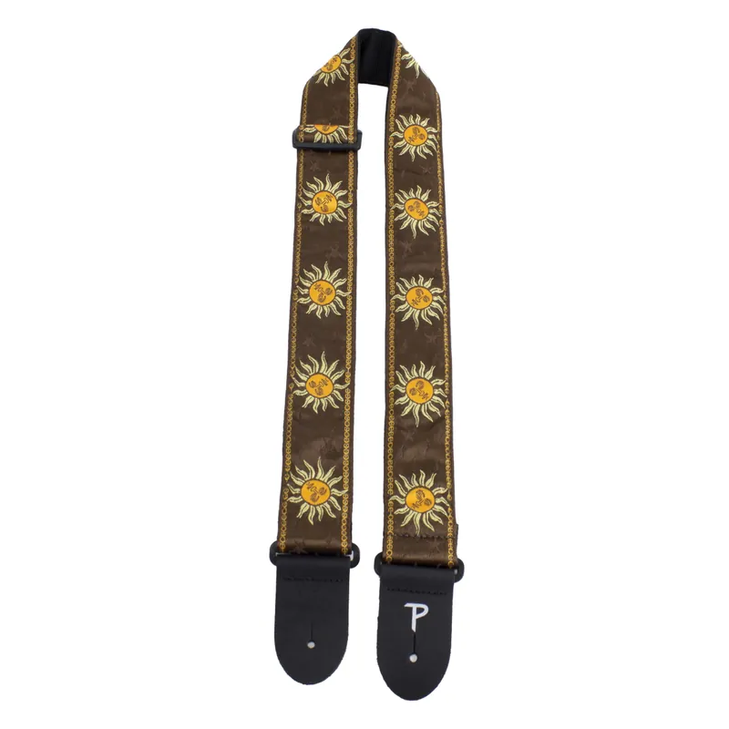 Vente Flash Perri‘s Leathers Ltd 2‘‘ Jacquard Guitar Strap - Brown Sunset