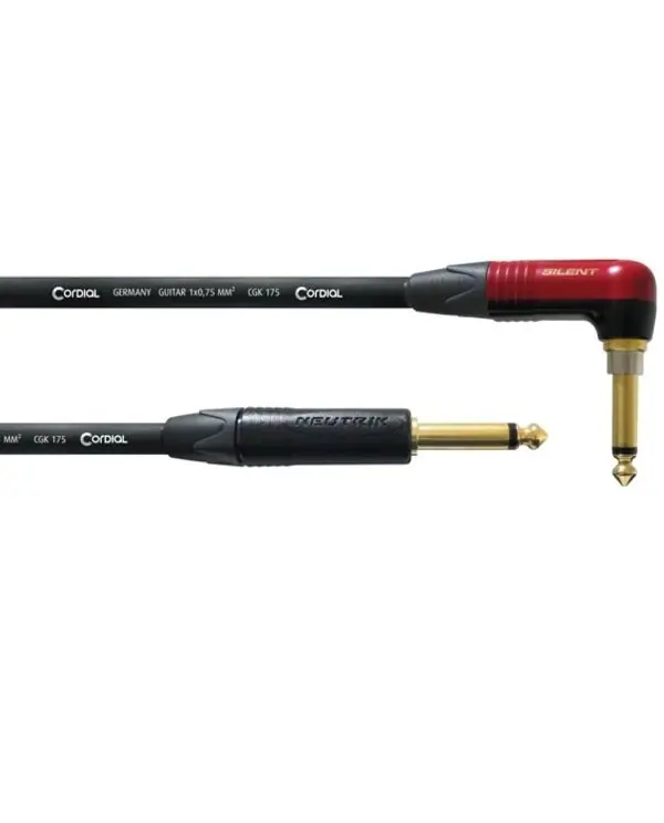CORDIAL CSI3RP-SILENT CABLE JACK MALE/JACK MALE 90° SILENT - 3 m Promotion