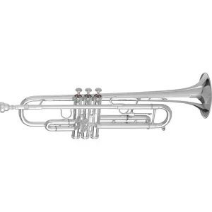 GETZEN 900S TROMPETTE SIB ARGENTÉE avec étui et embouchure Expédié Aujourd'hui