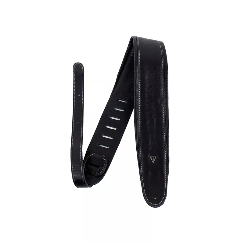 Affaire À Saisir Perri‘s Leathers Ltd 3‘‘ Padded Soft Leather Guitar Strap - Black