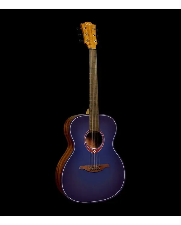 LAG T-BLUE-A "TRAMONTANE" GUITARE FOLK AUDITORIUM BLEUE Promotion