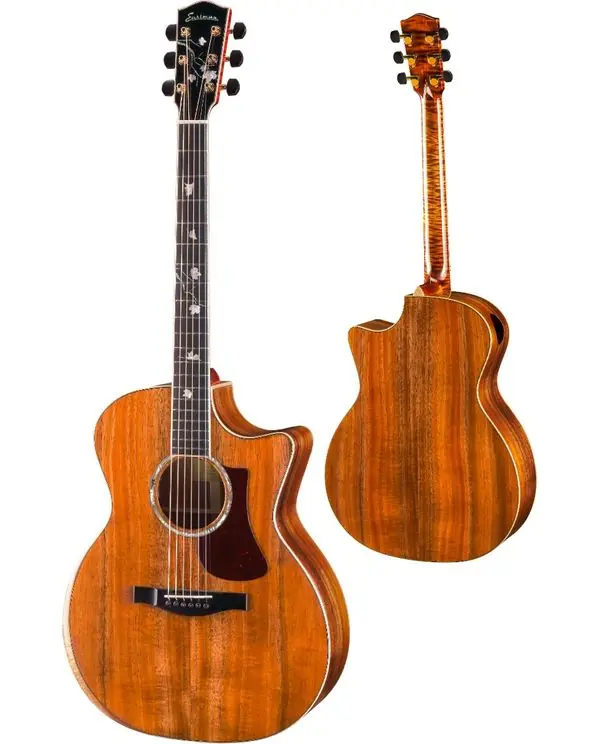 EASTMAN AC622-CE-KOA-LTD "GRAND AUDITORIUM" GUITARE FOLK ELECTRO KOA Populaire