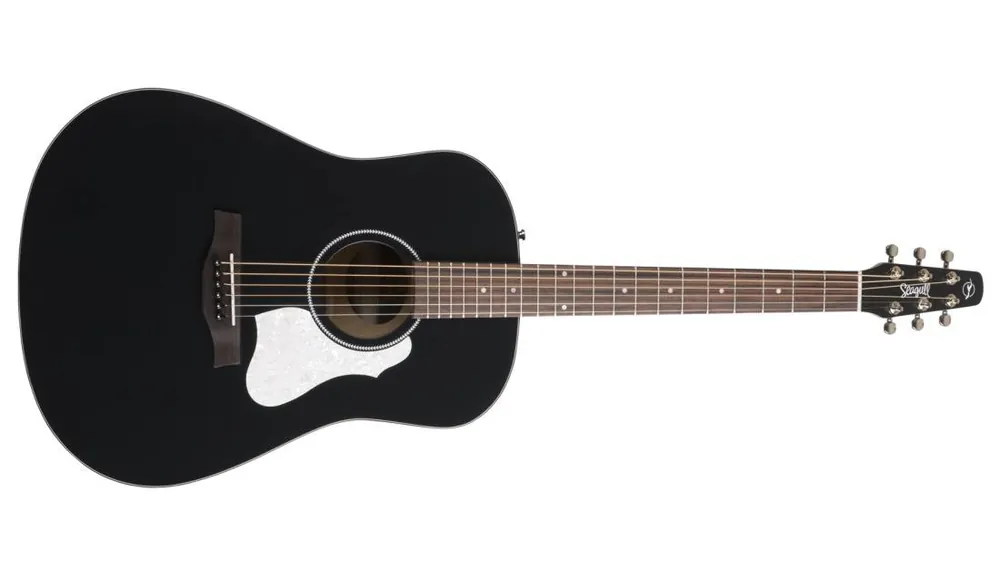 Seagull Guitars S6 Classic Black A/E Acoustic Guitar Prix Réduit
