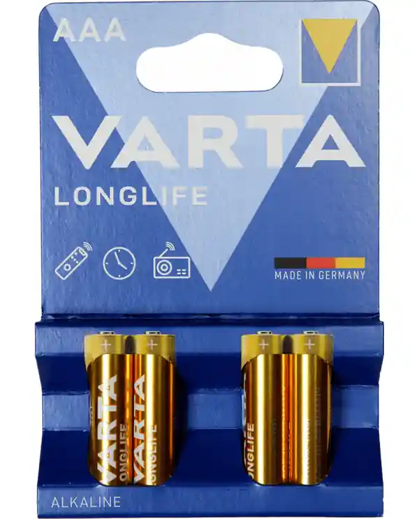 VARTA LR03-B PILES ALCALINE 4 PILES LR03/AAA Usine Directe