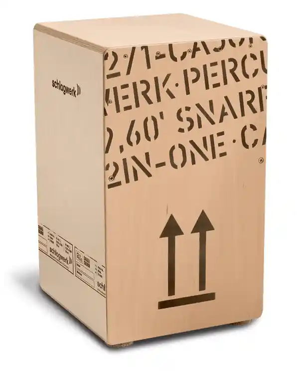 Prix Réduit SCHLAGWERK CP404 "2 IN ONE" CAJON BOULEAU LARGE MOTIF NATUREL