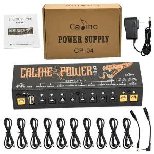 CALINE CP-04 ALIMENTATION DE PÉDALE 10 SORTIES + 1 PORT USB Produit De Marque