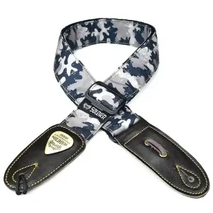 Satisfait Ou Remboursé SOLDIER 130601 COURROIE GUITARE TOILE CAMOUFLAGE GRIS