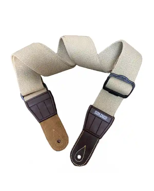SOLDIER 131401 COURROIE GUITARE COTON TISSÉ BEIGE Expédié Aujourd'hui