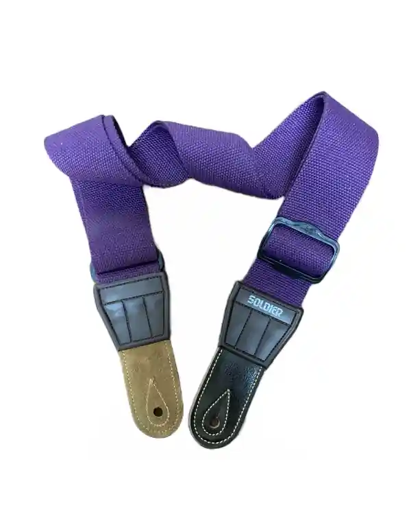 SOLDIER 131402 COURROIE GUITARE COTON TISSÉ MAUVE Commande En Gros