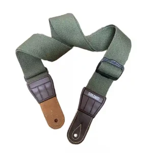 SOLDIER 131403 COURROIE GUITARE COTON TISSÉ KAKI Bon Plan