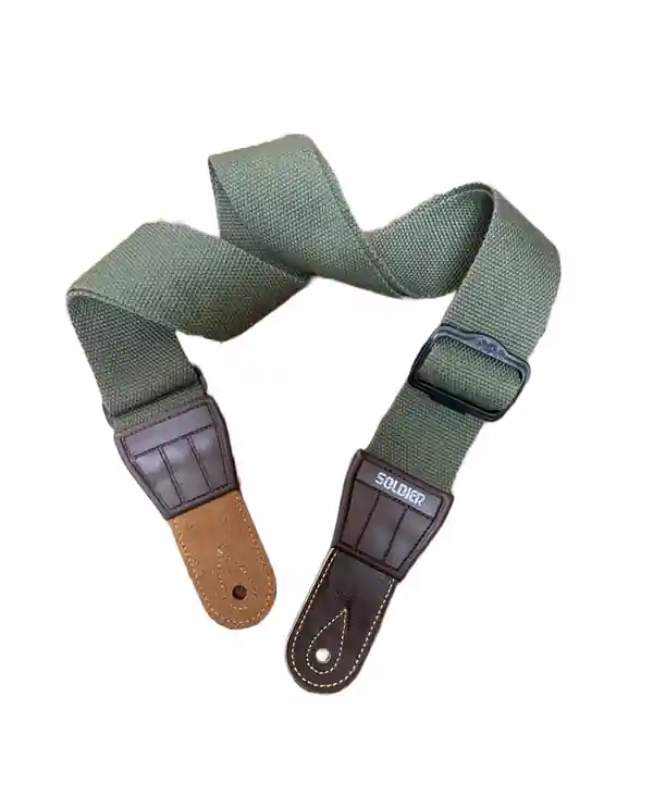SOLDIER 131403 COURROIE GUITARE COTON TISSÉ KAKI Bon Plan